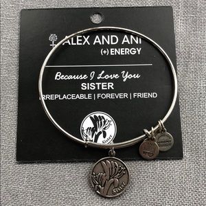 Alex and Ani 👯‍♀️ SISTER silver bangle bracelet